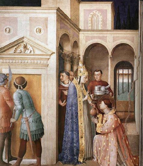 ANGELICO  Fra St Lawrence Receives the Treasures of the Church Germany oil painting art
